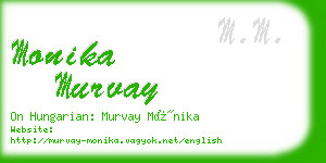 monika murvay business card